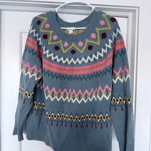 Sundance Fair Isle Multicolor Patterned Sweater